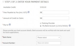 Skills Future Payment detail